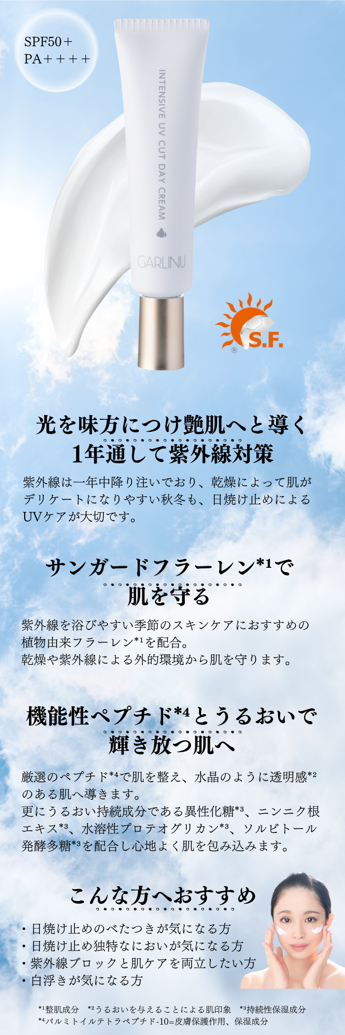 GARLINUインテンシブUVカット デイクリーム – GARLINU（ガリーヌ）公式